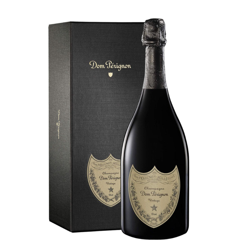 Botella de Dom Perignon 2015 con estuche