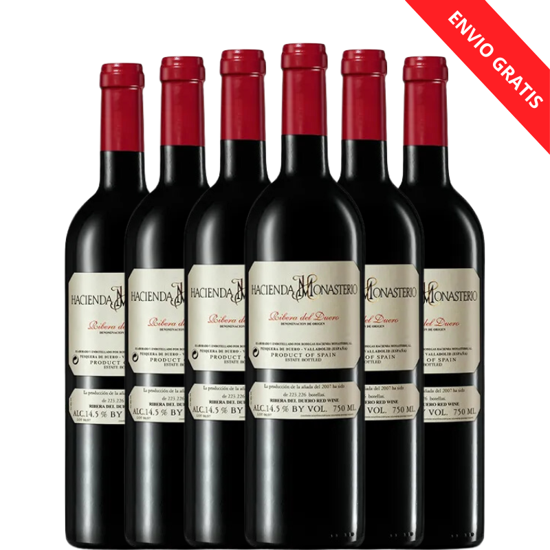 Seis botellas de HACIENDA MONASTERIO 2022