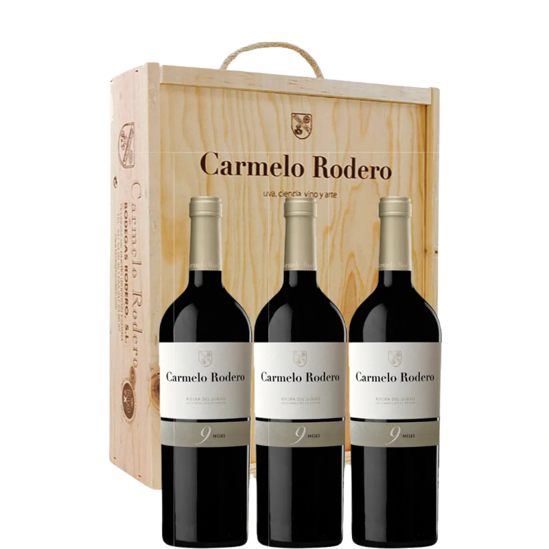 CARMELO RODERO 9 Meses x3 + caja madera