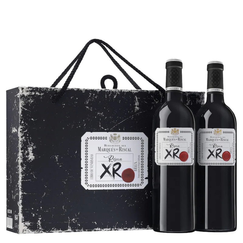 MARQUES DE RISCAL XR Reserva estuche  x2 botellas
