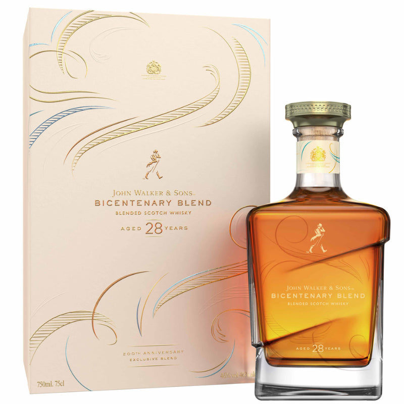 JOHNNIE WALKER BICENTENARY BLEND 28 YEARS