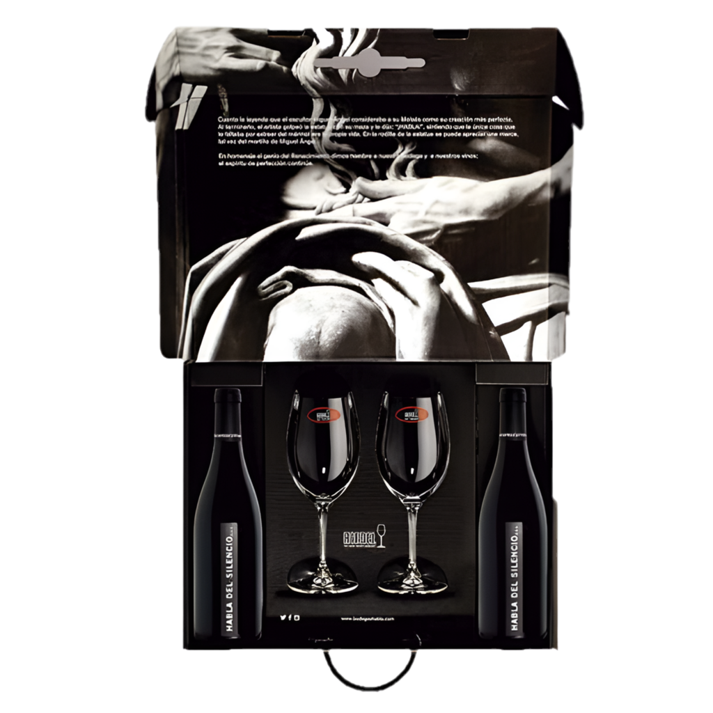 SPEAK OF SILENCE Case 2 bottles + 2 Riedel glasses