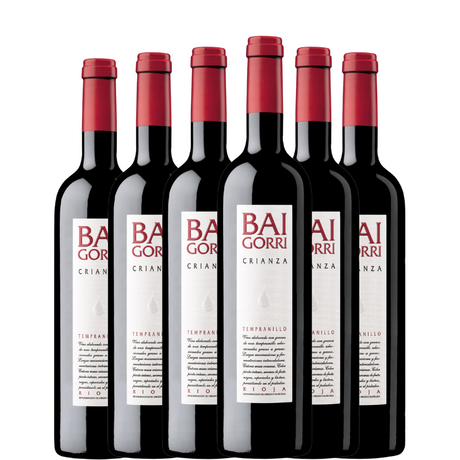 Seis botellas de Baigorri Crianza 2021