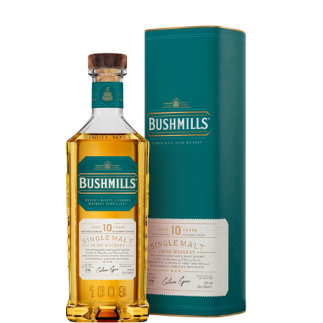 Botella de Bushmills 10 Años con estuche