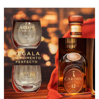 CARDHU 12 Años Estuche + 2 vasos