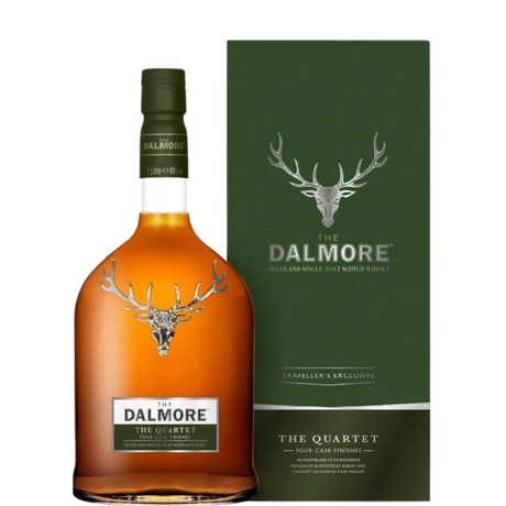 Botella de The Dalmore The Quartet con estuche