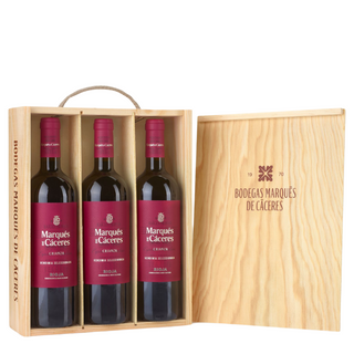 MARQUES DE CACERES Crianza 2021 Estuche de madera x3 botellas