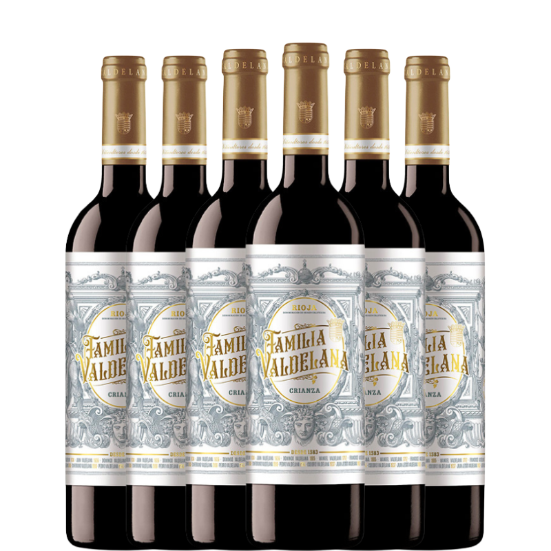 6 botellas Familia Valdelana Crianza 2022