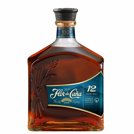 Botella de ron Flor de caña 12 años