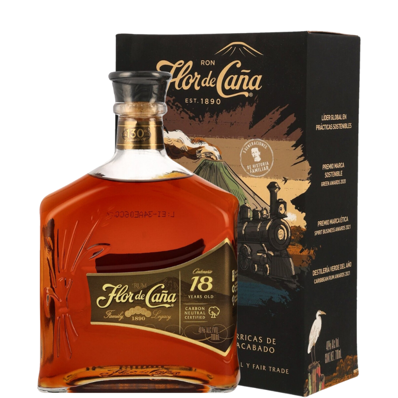 FLOR DE CAÑA 18 Años 1L.