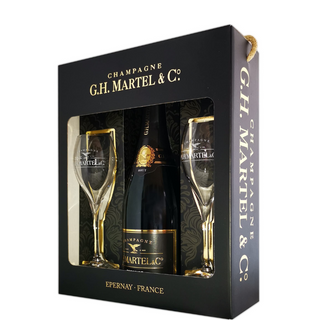 G.H. MARTEL PRESTIGE BRUT + 2 Copas