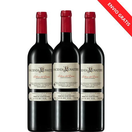 Tres botellas de HACIENDA MONASTERIO 2022