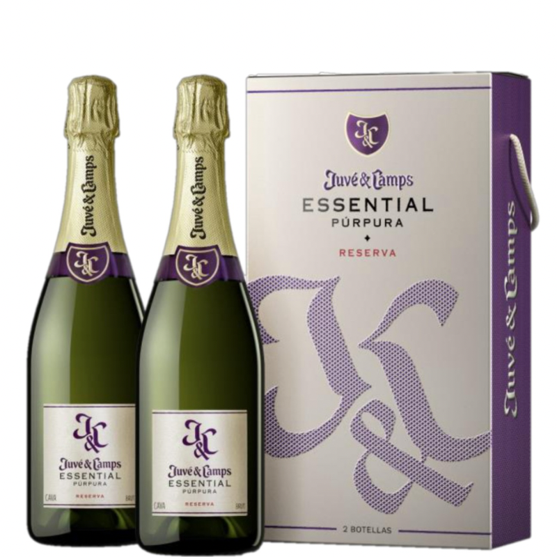 JUVÉ &amp; CAMPS Essential Purple Pack 2 bottles with case