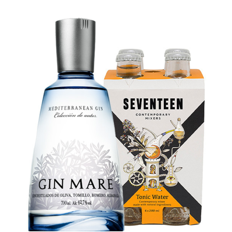 GIN MARE + 4 tónicas premium 1724