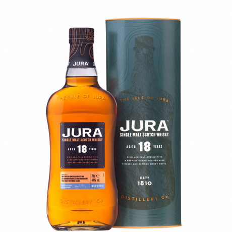 Botella de Isla de Jura 18 años con estuche