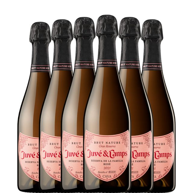 6 botellas de JUVE & CAMPS Reserva de la Familia ROSÉ