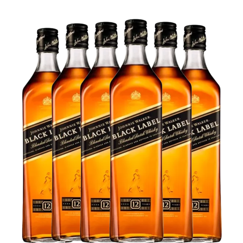 JOHNNIE WALKER BLACK LABEL x6 botellas