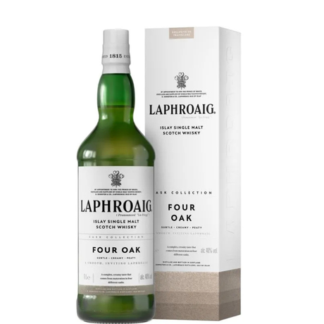 Botella de LAPHROAIG Four Oak 1L. con estuche