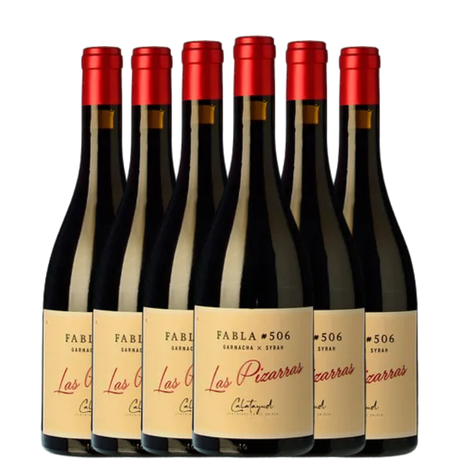 6 botellas de vino Las Pizarras Fabla Garnacha de Calatayud