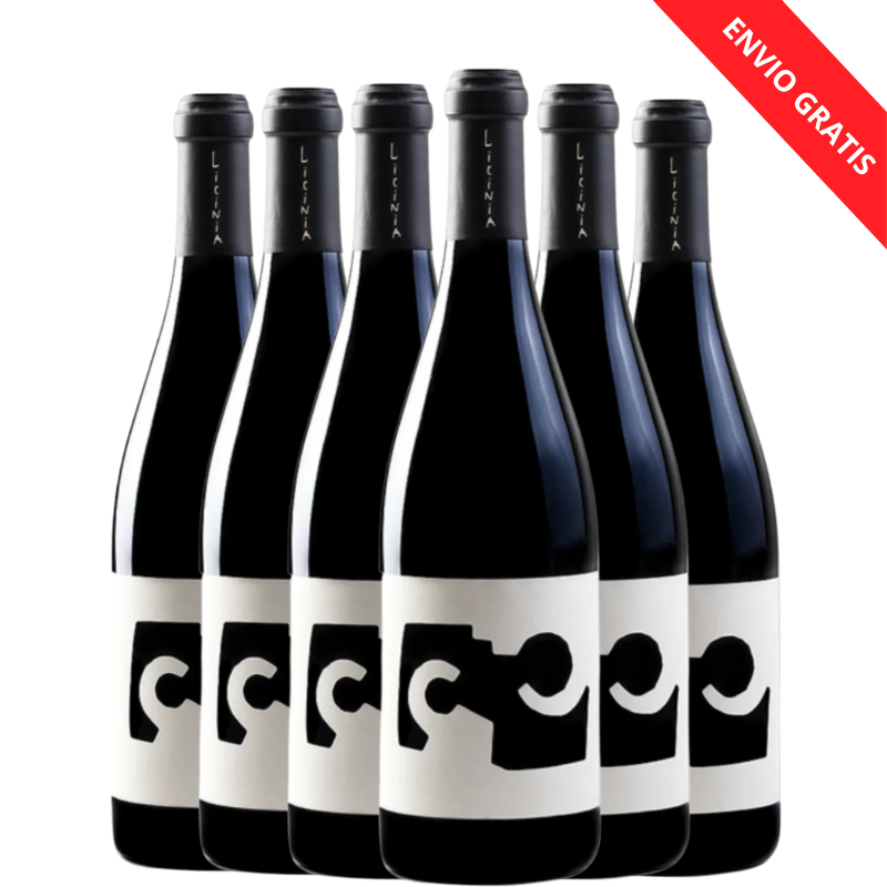 6 botellas de Licinia 2018 con envío gratis incluido