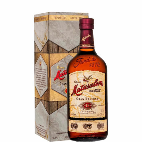 Botella de Matusalem 15 Gran Reserva con estuche