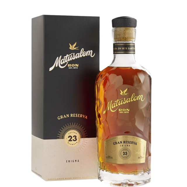 Botella de ron Matusalem 23 Años Gran Reseerva