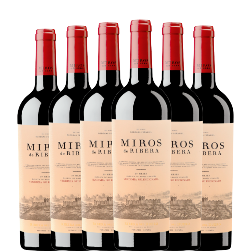 6 botellas de MIROS DE RIBERA VS Crianza 2020