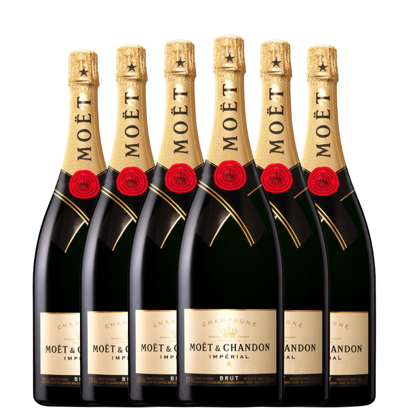 6 botellas de Moët & Chandon Brut Imperial