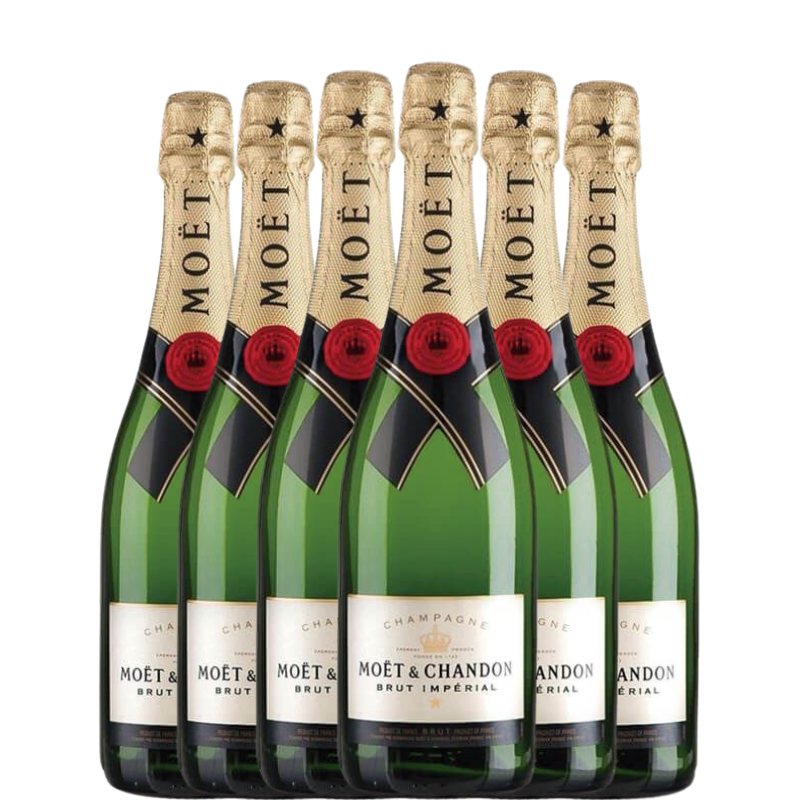 6 botellas de Moët & Chandon Brut Imerial