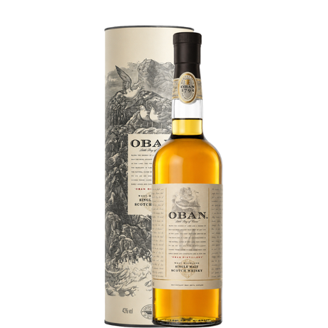Botella de Oban 14 con estuche