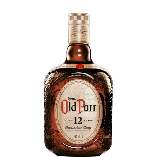 Botella de whisky Old Parr 12 Años en formato de 1 Litro