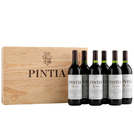 6 botellas de Pintia 2021 en estuche de madera