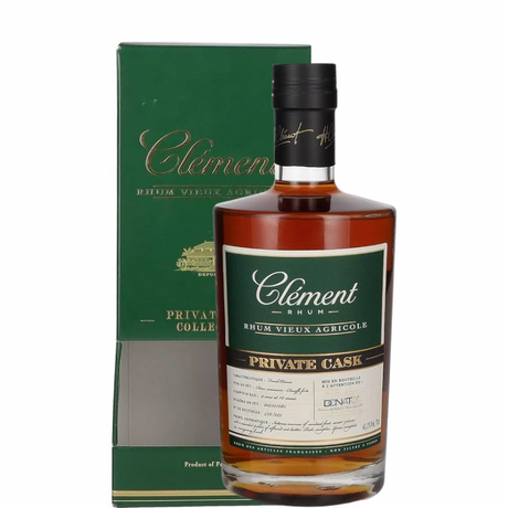 Botella de Ron Clement Private Cask con estuche