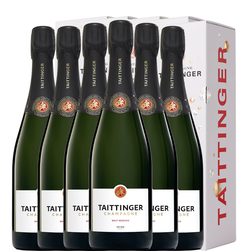TAITTINGER Brut Reserve + Estuche x6 botellas