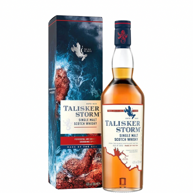 Botella de Talisker Storm con estuche