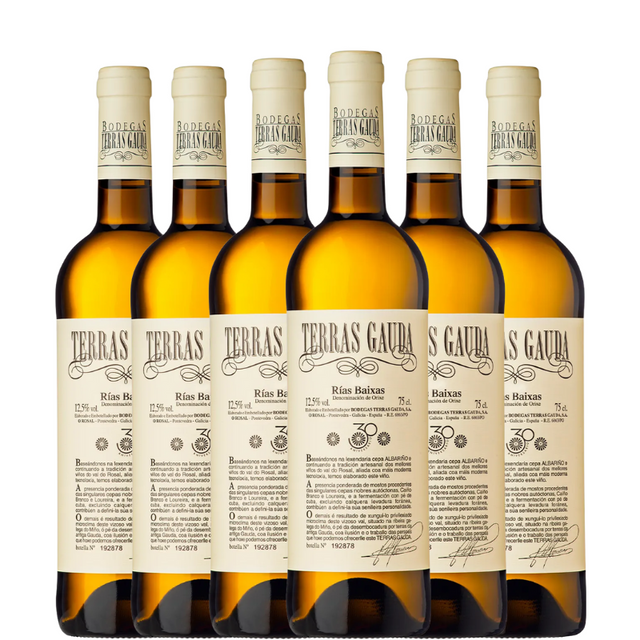 Seis botellas de Terras Gauda 2023