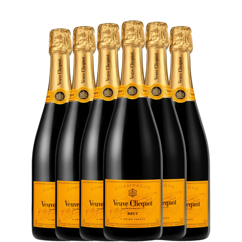 6 botellas de Veuve Clicquot Yellow Label