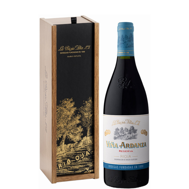 VIÑA ARDANZA Reserva 2017 + Caja madera