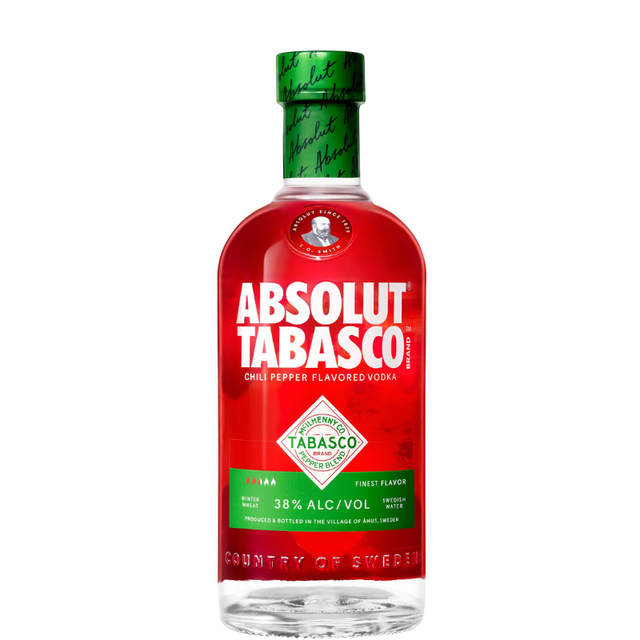 Botella de Absolut Tabasco