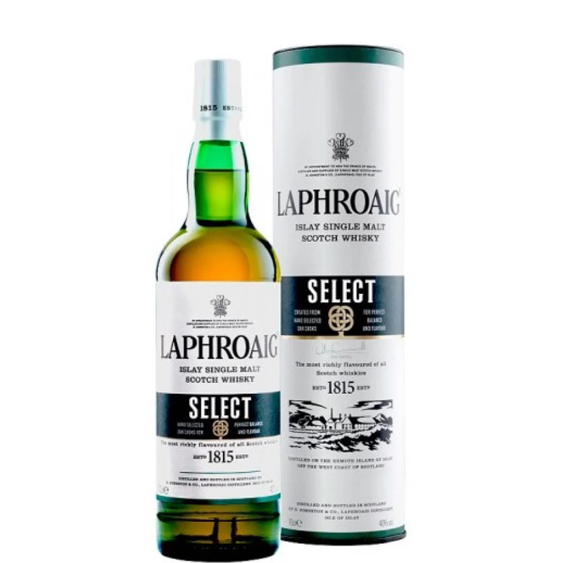 Botella de whisky Laphroaig OAK select